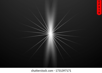 bright glow rays flash bright light