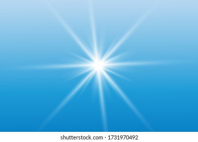 bright glow rays flash bright light