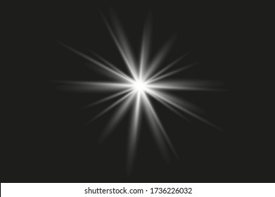 helle Lichtstrahlen blinken hellen Licht