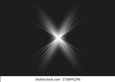 bright glow rays flash bright light