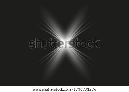 bright glow rays flash bright light