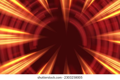 bright glow yellow orange abstract smooth light flame red burn energy explosion for banner or poster design background concept