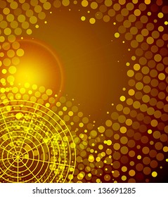 bright, glowing abstract background