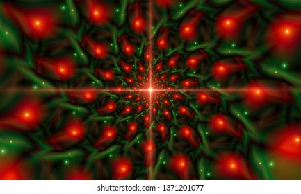 Bright glowing abstract flower background.