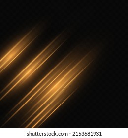 Bright and glowing blue neon lines and rays isolated on black background.