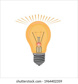 
bright glowing Edison bulb for lighting