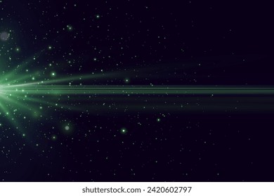 Luz brillante brillante brillante brillante, explosión de estrellas. Efecto de resplandor con rayos.