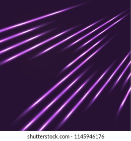 bright glowing neon stripes on a colored background