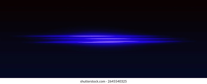 Listras brilhantes com bordas borradas no plano de fundo preto. Efeito de feixe de luz com aparência ficção científica e futurista.