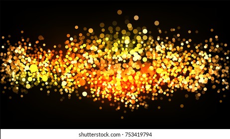 bright gold glitter vector background