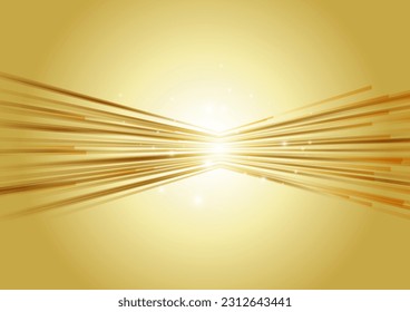 Bright gold light that spreads radially