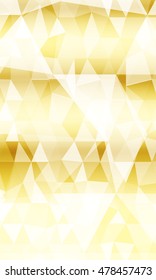bright gold pattern greeting backgrounds. polygonal pattern. vector illustration. for the design, printing, business presentations. vertical banner