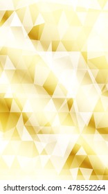 bright gold pattern greeting backgrounds. polygonal pattern. vector illustration. for the design, printing, business presentations. vertical banner