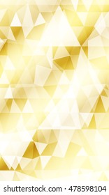 bright gold pattern greeting backgrounds. polygonal pattern. vector illustration. for the design, printing, business presentations. vertical banner