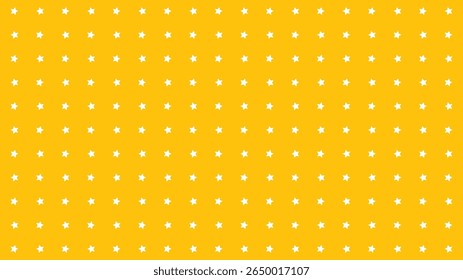 Bright golden backdrop featuring a repeating white star motif. Ideal for invitations, party decor, and energetic aesthetics.
