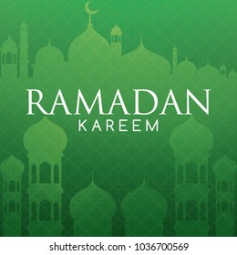 Bright Golden Background of Ramadan Vector illustration 
