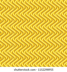 bright golden curved geometric repeating pattern in an elegant design for rich surface designs, backgrounds, wallpapers, backdrops, fabric, textile and templates. pattern swatch available at eps