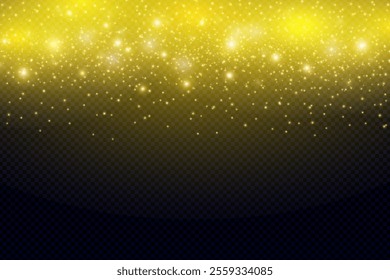 Bright golden glitter background effect