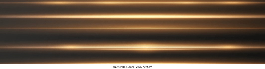 Bright golden glow with sparkles, flares, and dynamic light streaks on a transparent background. Perfect for festive, magic, or energy-themed designs