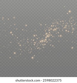 Bright golden light dust particles.