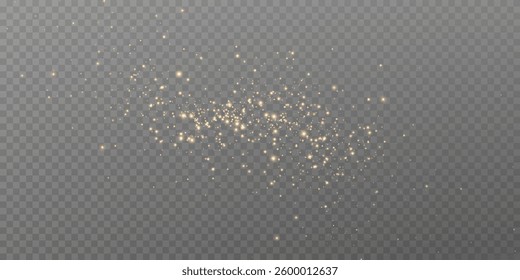  Bright golden light dust particles.