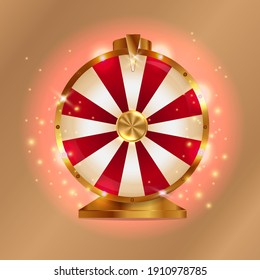 
Bright Golden Wheel Of Fortune