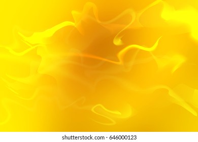 Bright golden yellow abstract blurred gradient mesh with light lines vector background 