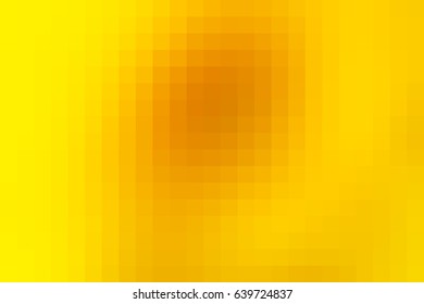 Bright golden yellow abstract vector square tiles mosaic background