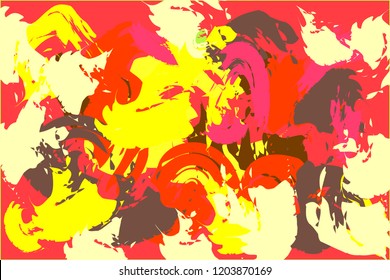 Bright gouache hand painted texture. Brush drawn oil bright background. Colorful Backdrop for your design. Magic splash watercolor wallpapers