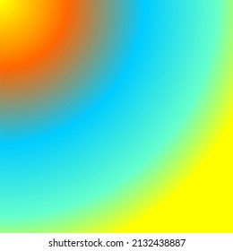 gradación brillante de cinco colores circulares