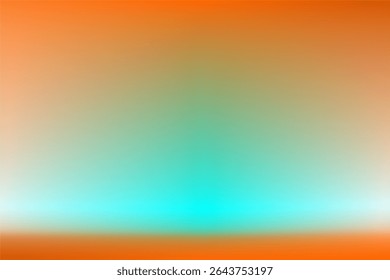 Bright gradient abstract background blending orange tones into soft turquoise, creating a vibrant and energetic aesthetic. Ideal for digital designs