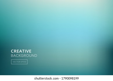 Bright gradient abstract sea green turquoise background