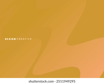 Bright gradient background with 3d waves on soft brown background. Premium designs for wallpapers, banners, posters, etc.