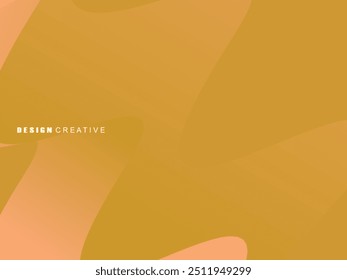 Bright gradient background with 3d waves on soft brown background. Premium designs for wallpapers, banners, posters, etc.