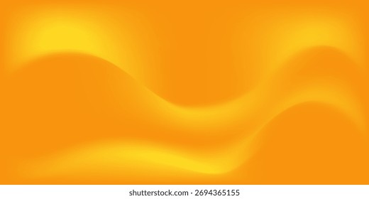 Bright gradient background. Blurred yellow orange gradation wallpaper, abstract soft color pattern, sun colored abstract banner design. Vector gradient backdrop.