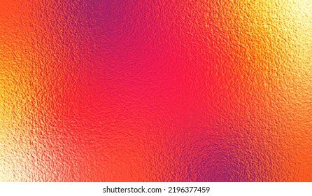 Bright gradient background and foil effect  Red yellow color texture  Neon ombre  Metal background  Abstract colored backdrop design for summer prints  Orange modern texture  Vector illustration
