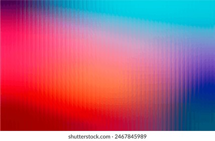 Bright gradient background. Vector Glass grainy Blurred neon in pastel colors. For covers, wallpapers, branding and other projects. Multicolored glass texture for banner, wallpaper, template, print.