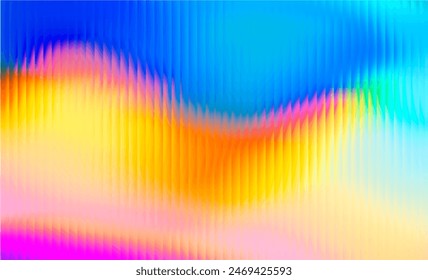 Bright gradient background. Vector Glass grainy Blurred neon in pastel colors. For covers, wallpapers, branding and other projects. Multicolored glass texture for banner, wallpaper, template, print.