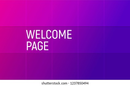 Bright gradient background for welcome or landing page for your site, presentation, flyer, print. Vector illustration.