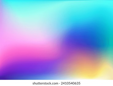 Fondo púrpura rosa de la teal azul gradiente brillante amarillo. Colorido Fondo borroso con lugar para el texto. Ilustración vectorial para su diseño gráfico, banner, afiche, fondos de pantalla, tema o sitio web