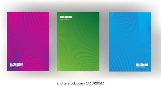 bright gradient color abstract line pattern background cover design with trendy and vivid vibrant color.template.