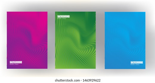 bright gradient color abstract line pattern background cover design with trendy and vivid vibrant color.template.