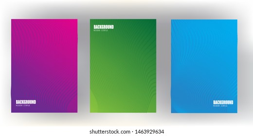 bright gradient color abstract line pattern background cover design with trendy and vivid vibrant color.template.