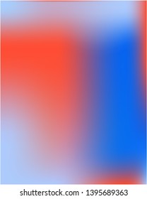 Bright gradient mesh blurred graphics from various combinations of colors and shades. Graceful splash and spreading spot. Vector illustration cover. Blue color spots that form a bright blurred graphics.