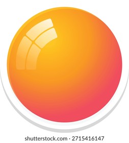 Bright gradient sphere with a glossy finish.