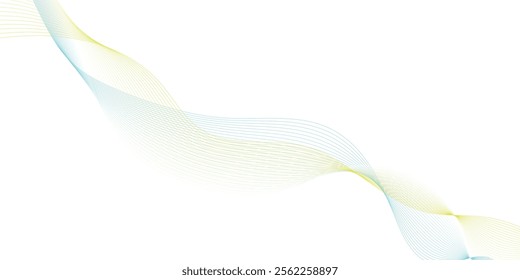 bright gradient wave line background.Abstract vector background with wavy lines