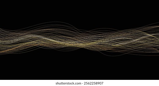 bright gradient wave line background.Abstract vector background with wavy lines