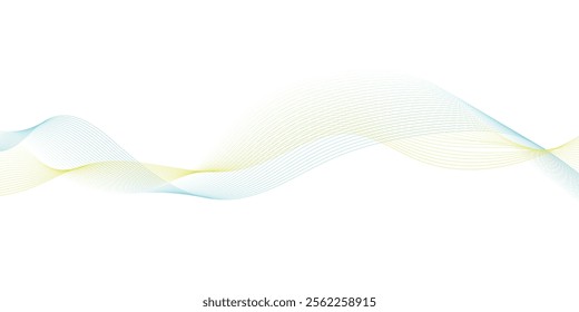 bright gradient wave line background.Abstract vector background with wavy lines