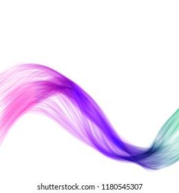 Bright gradient wave on white background.