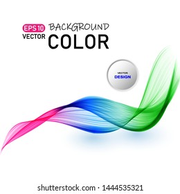Bright gradient wave on white background eps10
